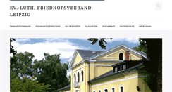 Desktop Screenshot of friedhofsverband-leipzig.de