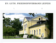 Tablet Screenshot of friedhofsverband-leipzig.de